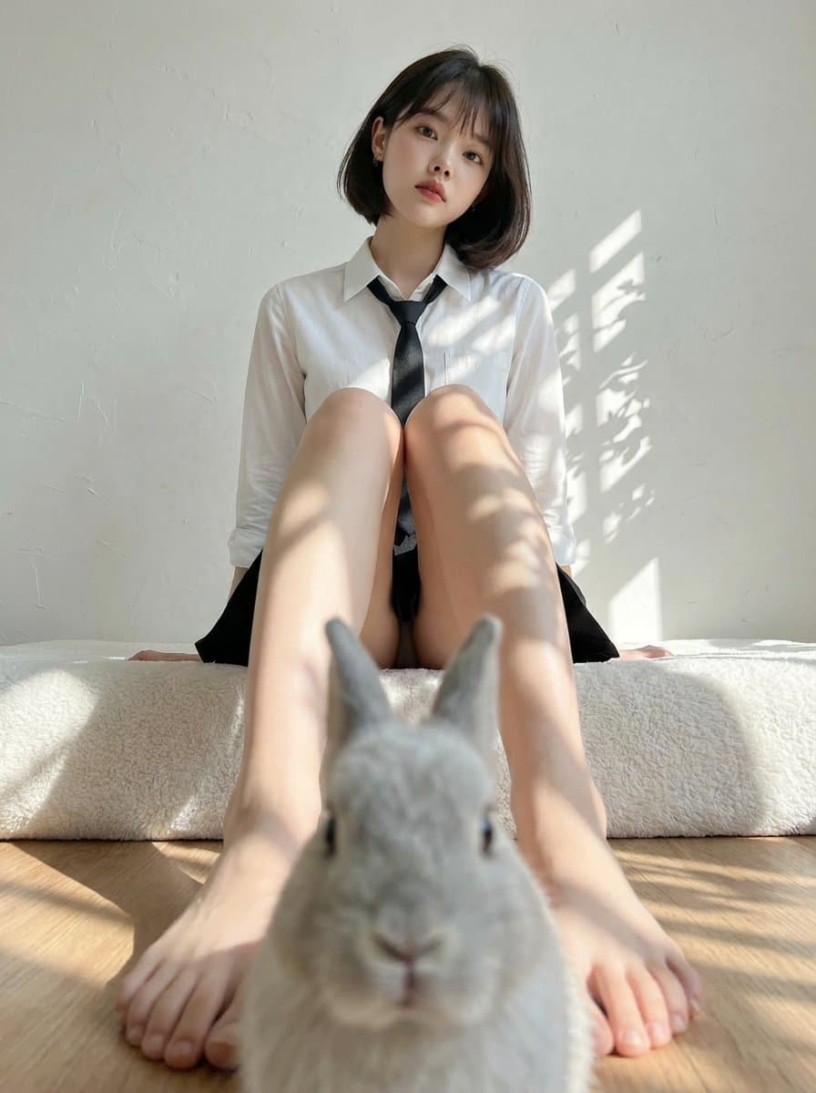 Zoom in on the toes