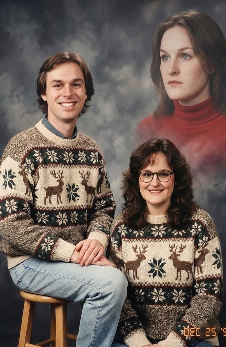 90s Holiday Photo