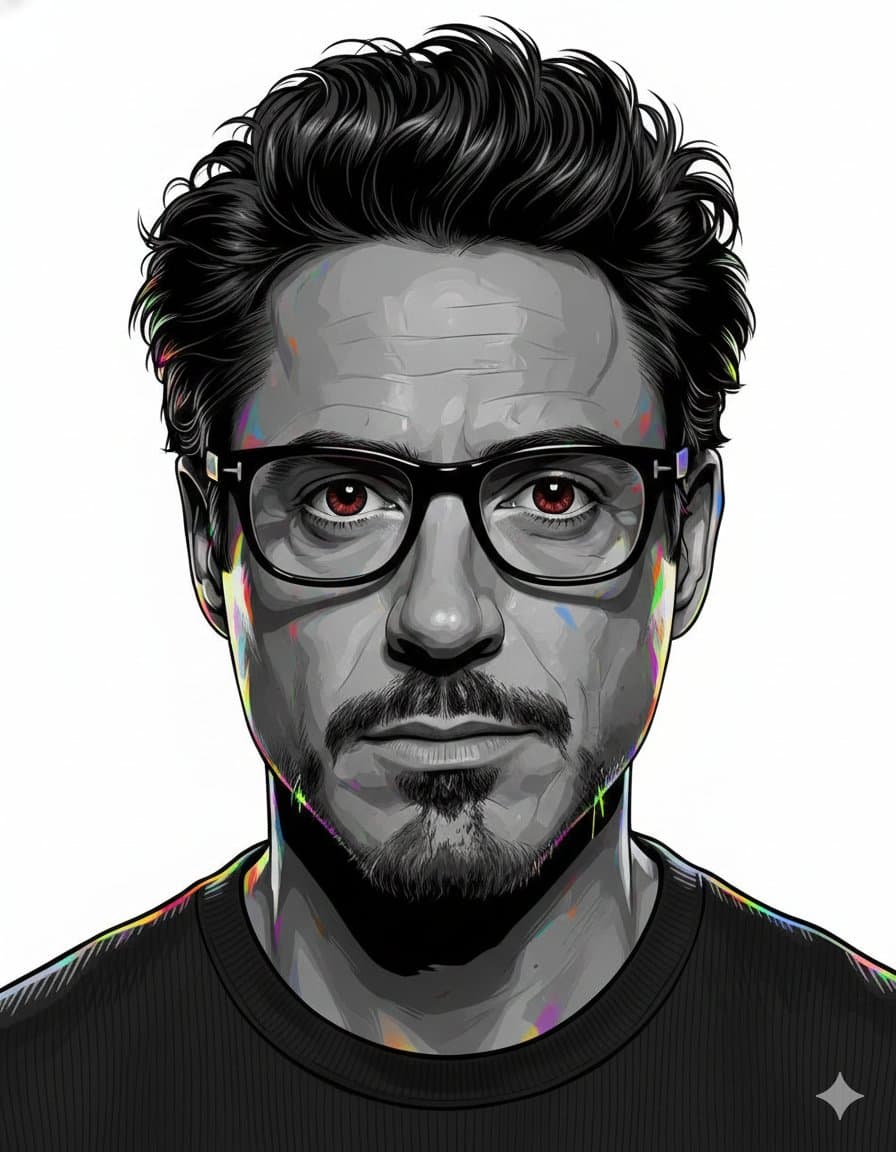 A highly detailed 8k digital illustration of a person, presented as a close-u...