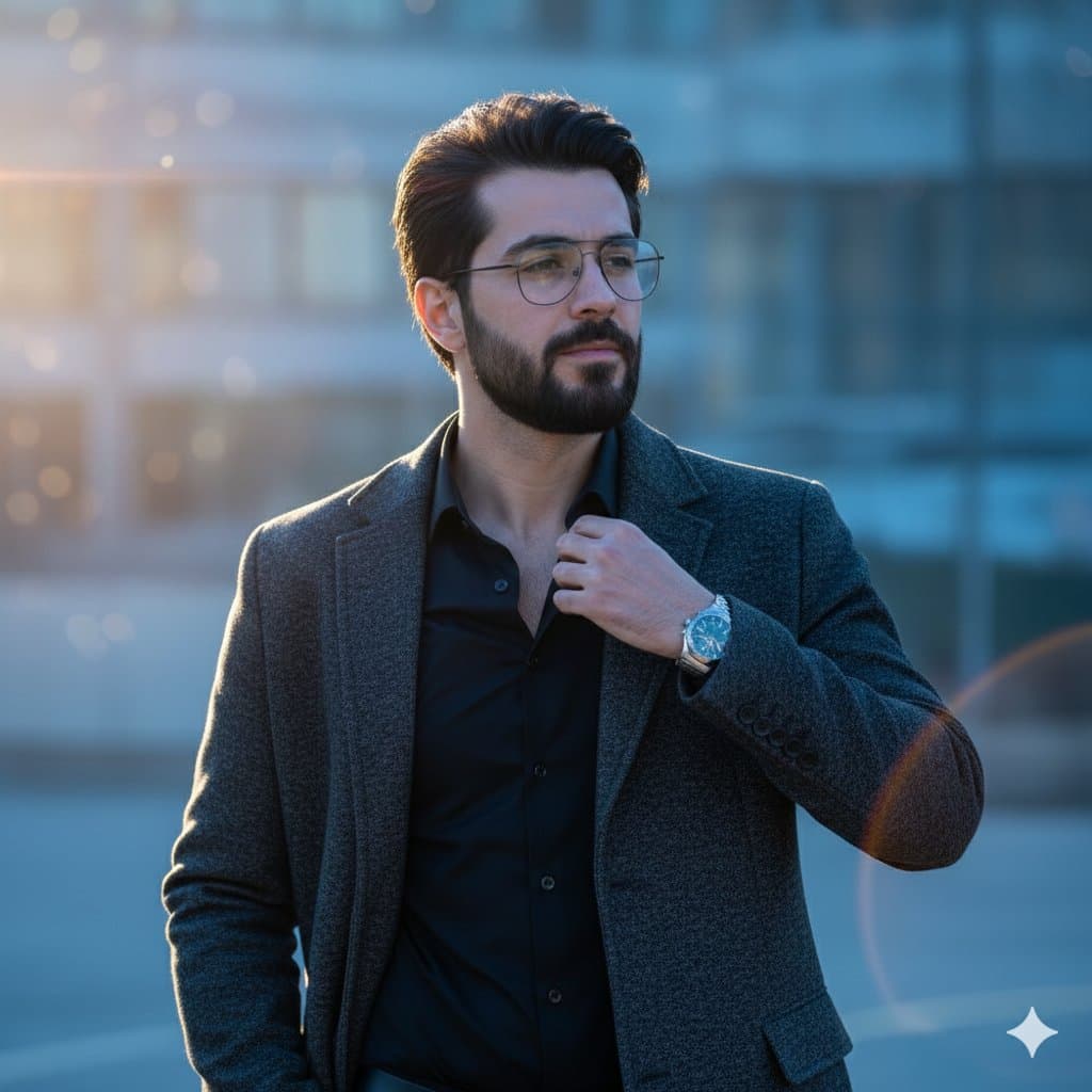 Man in Blue Hour