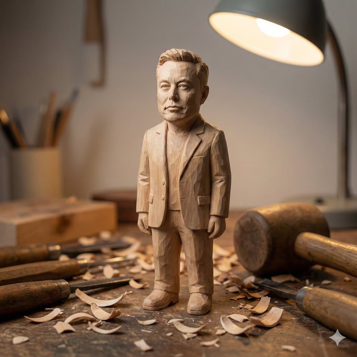 Wooden Miniature Figure