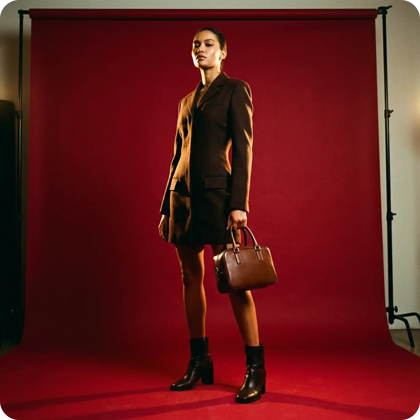 Text-to-image generation example — fashion editorial